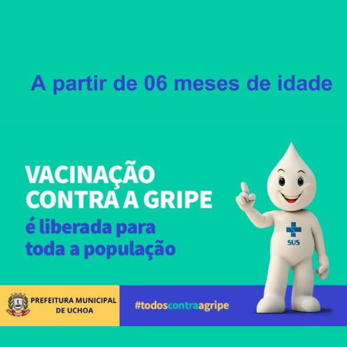 Vacina da gripe liberada. Imunize-se!