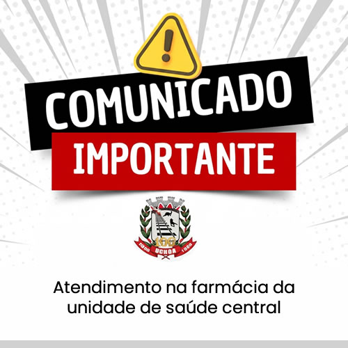 Atendimento na farmácia da unidade de saúde central
