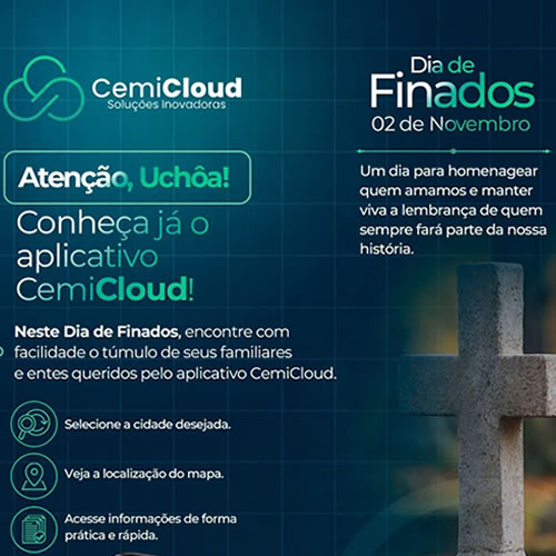 Cemitério Municipal conta com o aplicativo CemiCloud